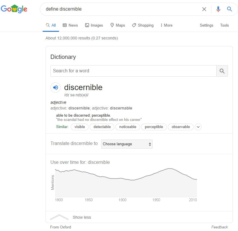 Google Search Feature Answer Box
