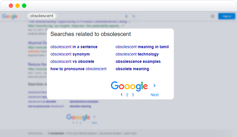 Google Search Features - Related Search