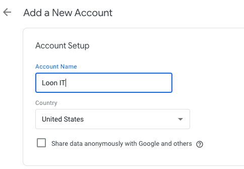 Google Tag Manager Account Setup