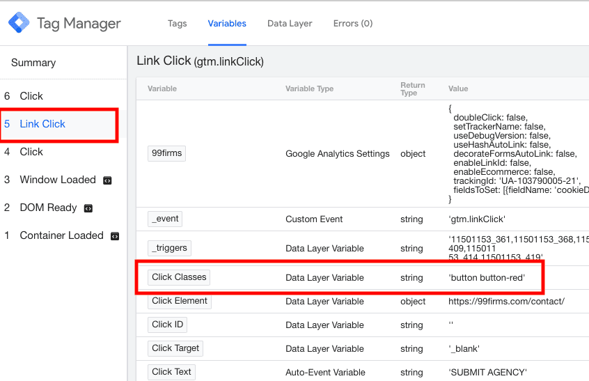 Find Variable In Tag Manager