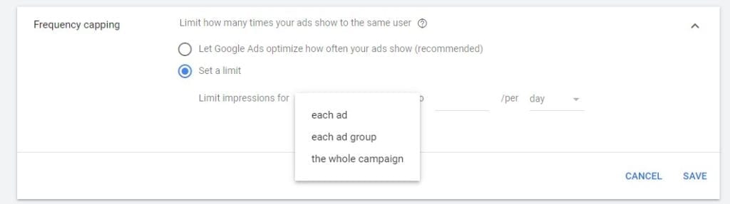 Frequency Capping In Google Ads